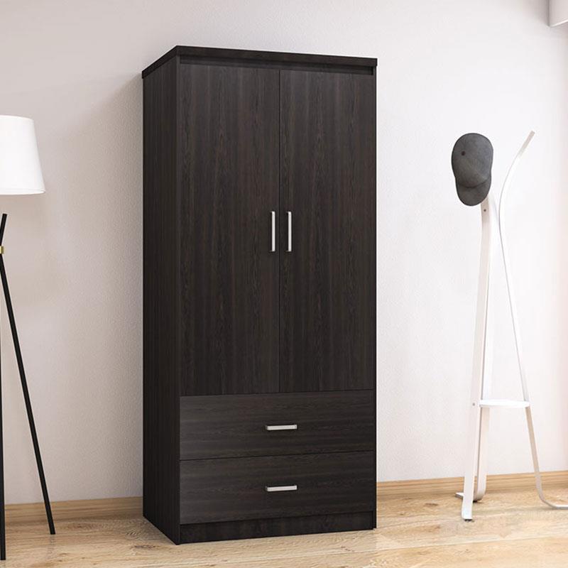 Ντουλάπα ρούχων δίφυλλη OLYMPUS χρώμα wenge 81x57x183εκ Ντουλάπα ρούχων δίφυλλη OLYMPUS χρώμα wenge 81x57x183εκ