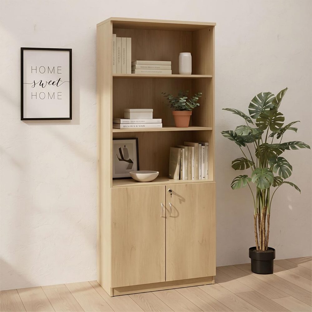 Βιβλιοθήκη γραφείου επαγγελματική Amazon χρώμα sonoma 80x40x200εκ Βιβλιοθήκη γραφείου επαγγελματική Amazon χρώμα sonoma 80x40x200εκ