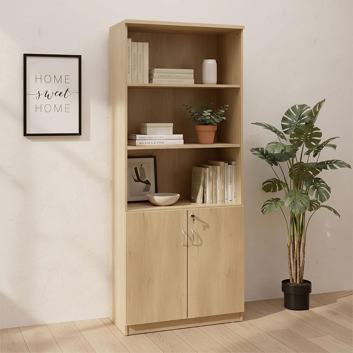 Βιβλιοθήκη γραφείου επαγγελματική Amazon χρώμα sonoma 80x40x200εκ Βιβλιοθήκη γραφείου επαγγελματική Amazon χρώμα sonoma 80x40x200εκ