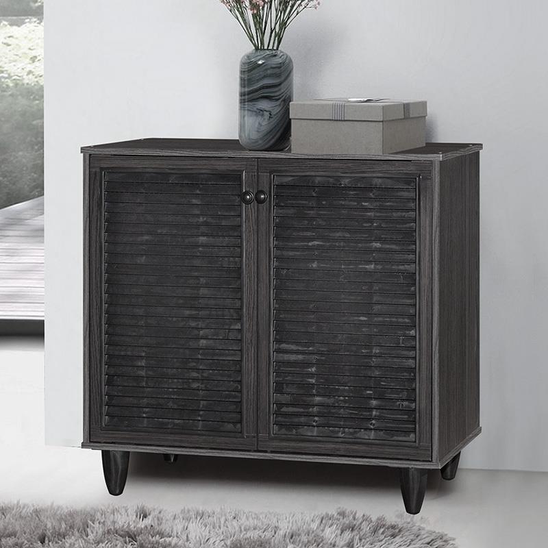 Παπουτσοθήκη-ντουλάπι Ronan χρώμα wenge 70.5x35x66εκ Παπουτσοθήκη-ντουλάπι Ronan χρώμα wenge 70.5x35x66εκ