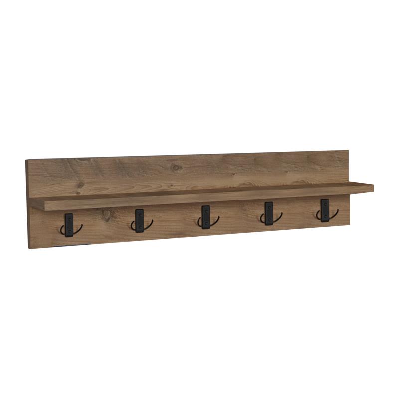 Κρεμάστρα τοίχου Esform oak μελαμίνης 80x11x18εκ Κρεμάστρα τοίχου Esform oak μελαμίνης 80x11x18εκ