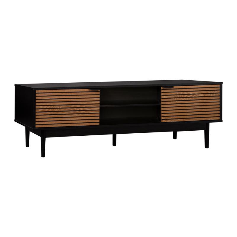 Έπιπλο Τηλεόρασης Brooklyn Fylliana Μαύρο - Φυσικό 140x40x50 εκ.