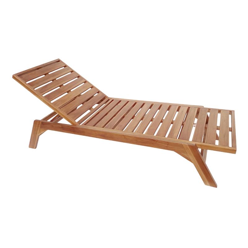Ξαπλώστρα Melop teak ξύλο σε φυσική απόχρωση 200x70x35εκ Ξαπλώστρα Melop teak ξύλο σε φυσική απόχρωση 200x70x35εκ