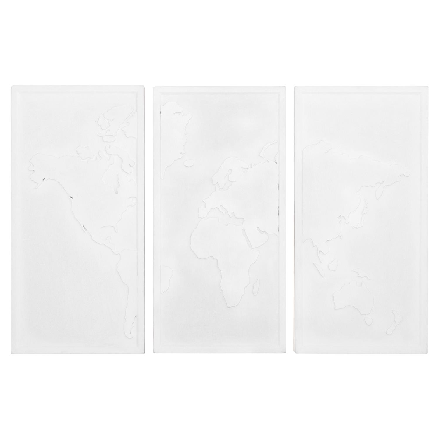 ΠΙΝΑΚΑΣ 3-ΠΤΥΧΟΣ WORLD MAP SANTORINI MDF ΣΕ ΥΠΟΛΕΥΚΟ ΧΡΩΜΑ 180x4(πάχος)x120Υεκ. ΠΙΝΑΚΑΣ 3-ΠΤΥΧΟΣ WORLD MAP SANTORINI MDF ΣΕ ΥΠΟΛΕΥΚΟ ΧΡΩΜΑ 180x4(πάχος)x120Υεκ.