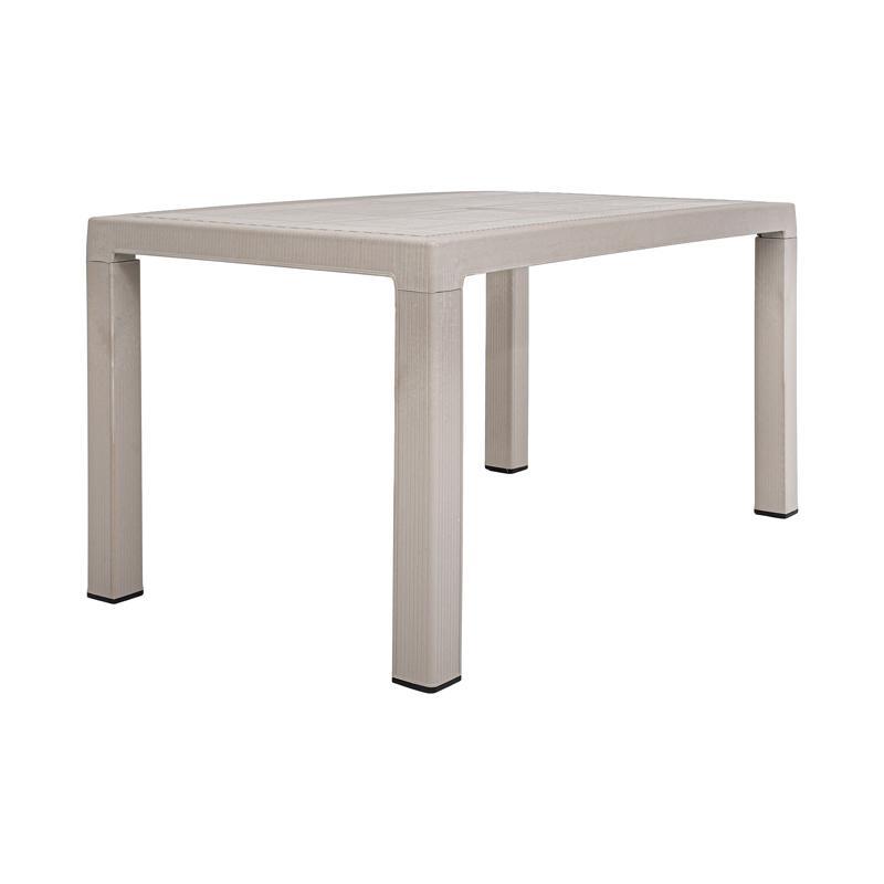 Τραπέζι Baltic Fylliana Μπέζ 140x80x75 εκ.