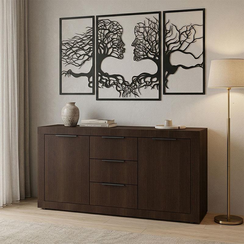 Μπουφές Doha σε wenge απόχρωση 150x45x80.5εκ Μπουφές Doha σε wenge απόχρωση 150x45x80.5εκ