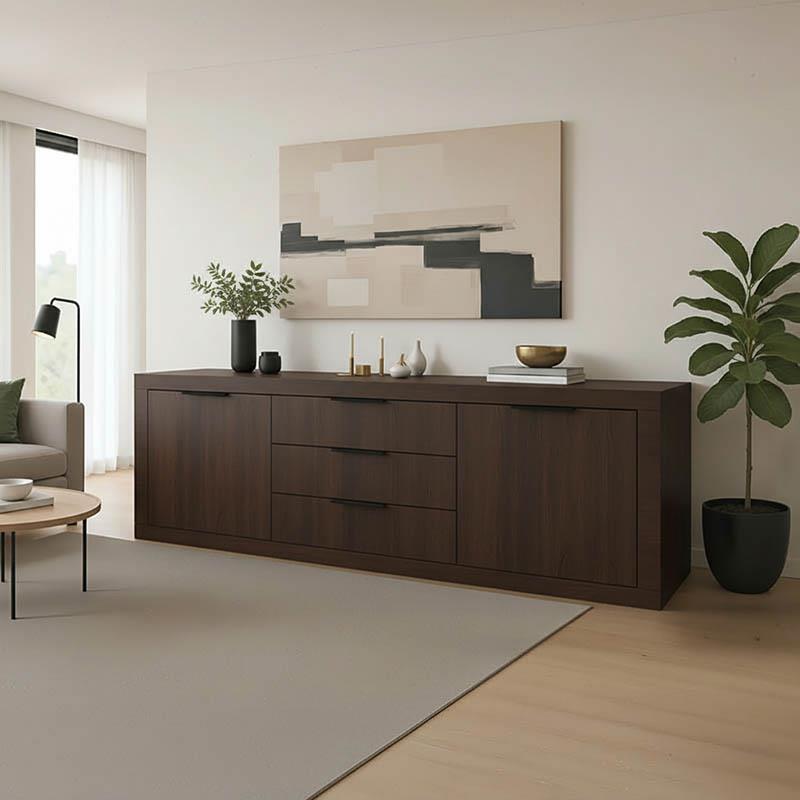Μπουφές Doha σε wenge απόχρωση 210x45x80.5εκ Μπουφές Doha σε wenge απόχρωση 210x45x80.5εκ