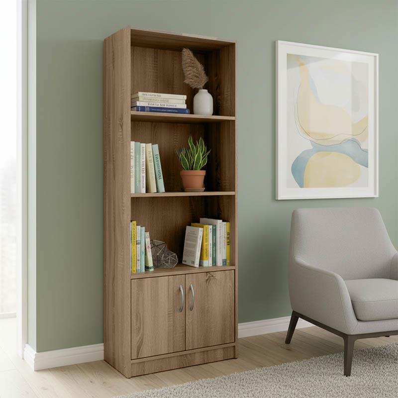 Βιβλιοθήκη Tekaro σε sonoma απόχρωση 60x29x166εκ Βιβλιοθήκη Tekaro σε sonoma απόχρωση 60x29x166εκ