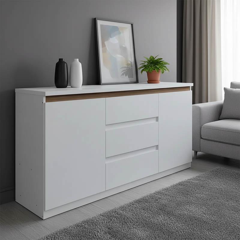 Μπουφές Chiemo σε φυσική απόχρωση 160x40x93.6εκ