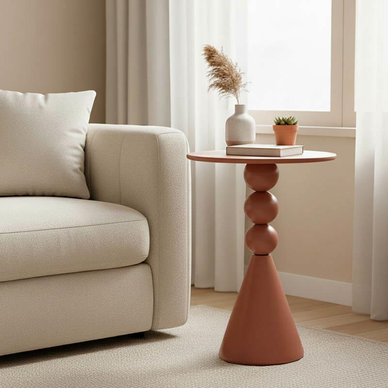 Βοηθητικό τραπεζάκι σαλονιού Bilane μέταλλο σε terracotta απόχρωση Φ39x55εκ Βοηθητικό τραπεζάκι σαλονιού Bilane μέταλλο σε terracotta απόχρωση Φ39x55εκ