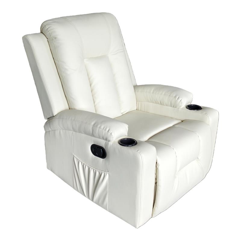 Πολυθρόνα relax Gessel PU σε κρεμ απόχρωση 80x90x98εκ