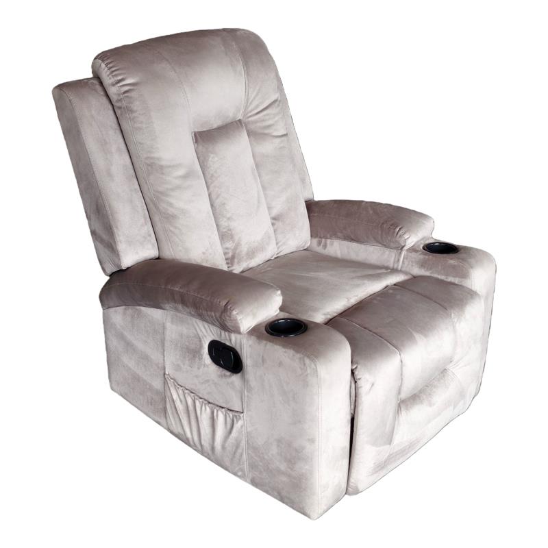 Πολυθρόνα relax Gessel βελούδο σε γκρι απόχρωση 80x90x98εκ Πολυθρόνα relax Gessel βελούδο σε γκρι απόχρωση 80x90x98εκ