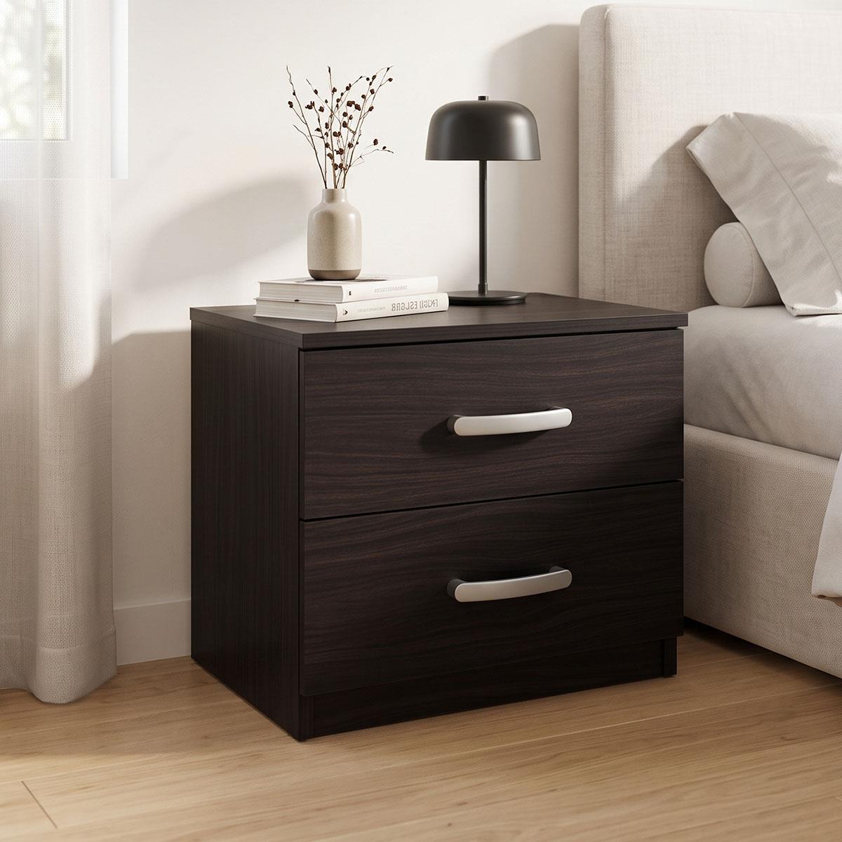Κομοδίνο Athos σε wenge απόχρωση 48x40x41.5εκ