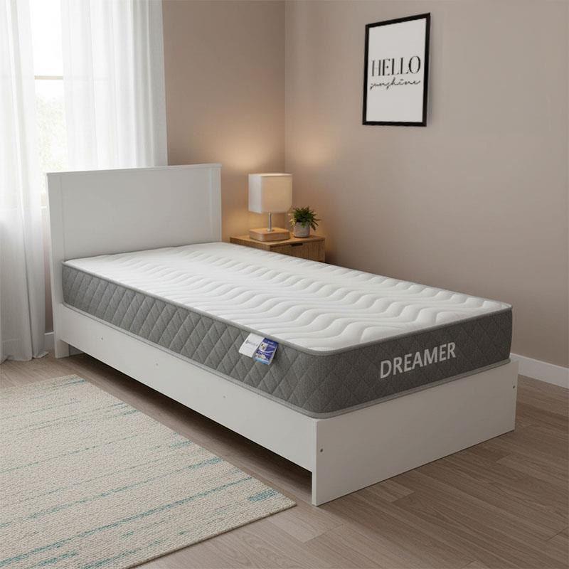 Σετ Κρεβάτι με στρώμα Athos-Dreamer λευκό 90x190εκ