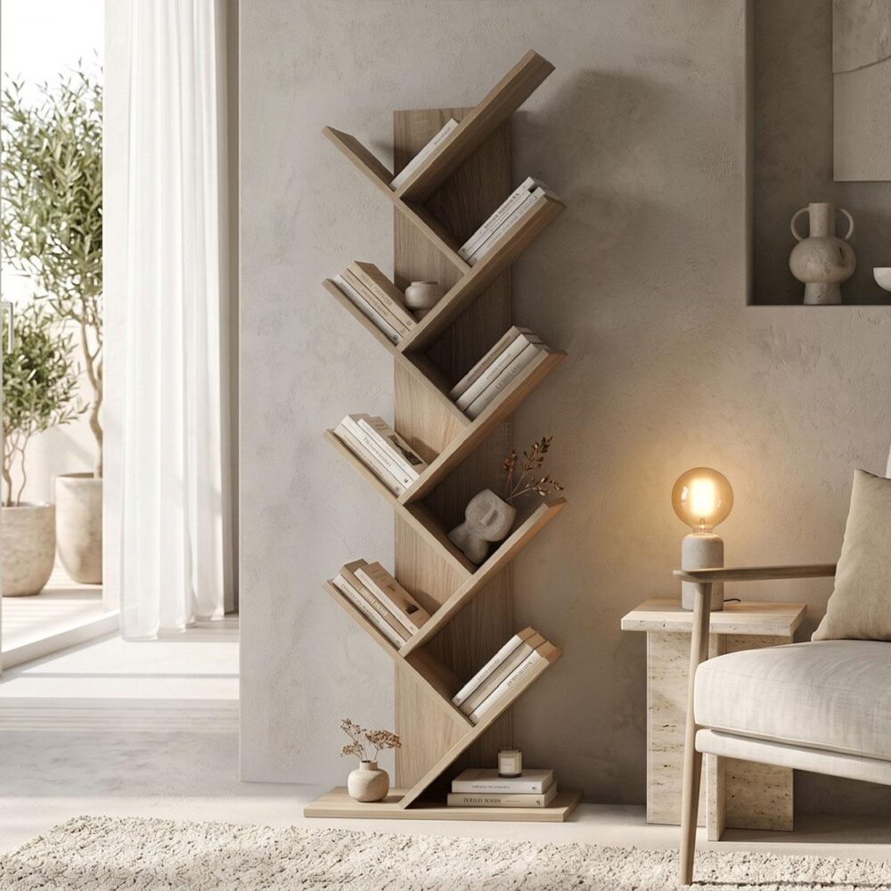 Βιβλιοθήκη Fyllo sonoma 50x25x141.5εκ Βιβλιοθήκη Fyllo sonoma 50x25x141.5εκ