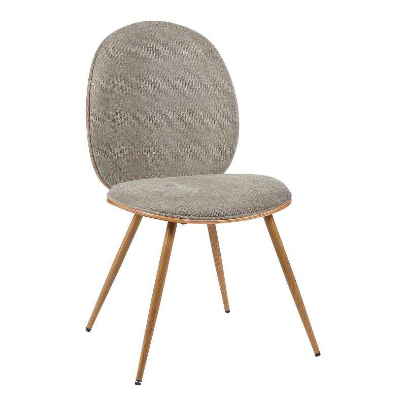 Καρέκλα Nerezy σκελετός plywood με μπεζ-καφέ ύφασμα 57.5x48x88εκ Καρέκλα Nerezy σκελετός plywood με μπεζ-καφέ ύφασμα 57.5x48x88εκ