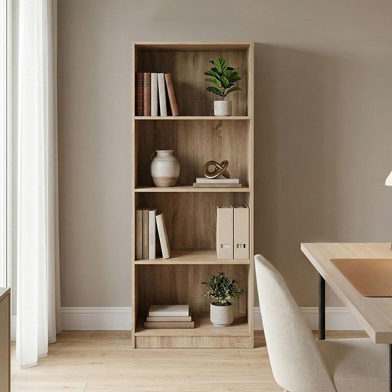 Βιβλιοθήκη Kendy sonoma 60x30x167εκ