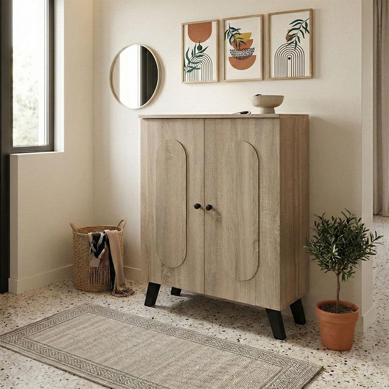 Παπουτσοθήκη - ντουλάπι Cathi sonoma 80x34x95εκ Παπουτσοθήκη - ντουλάπι Cathi sonoma 80x34x95εκ