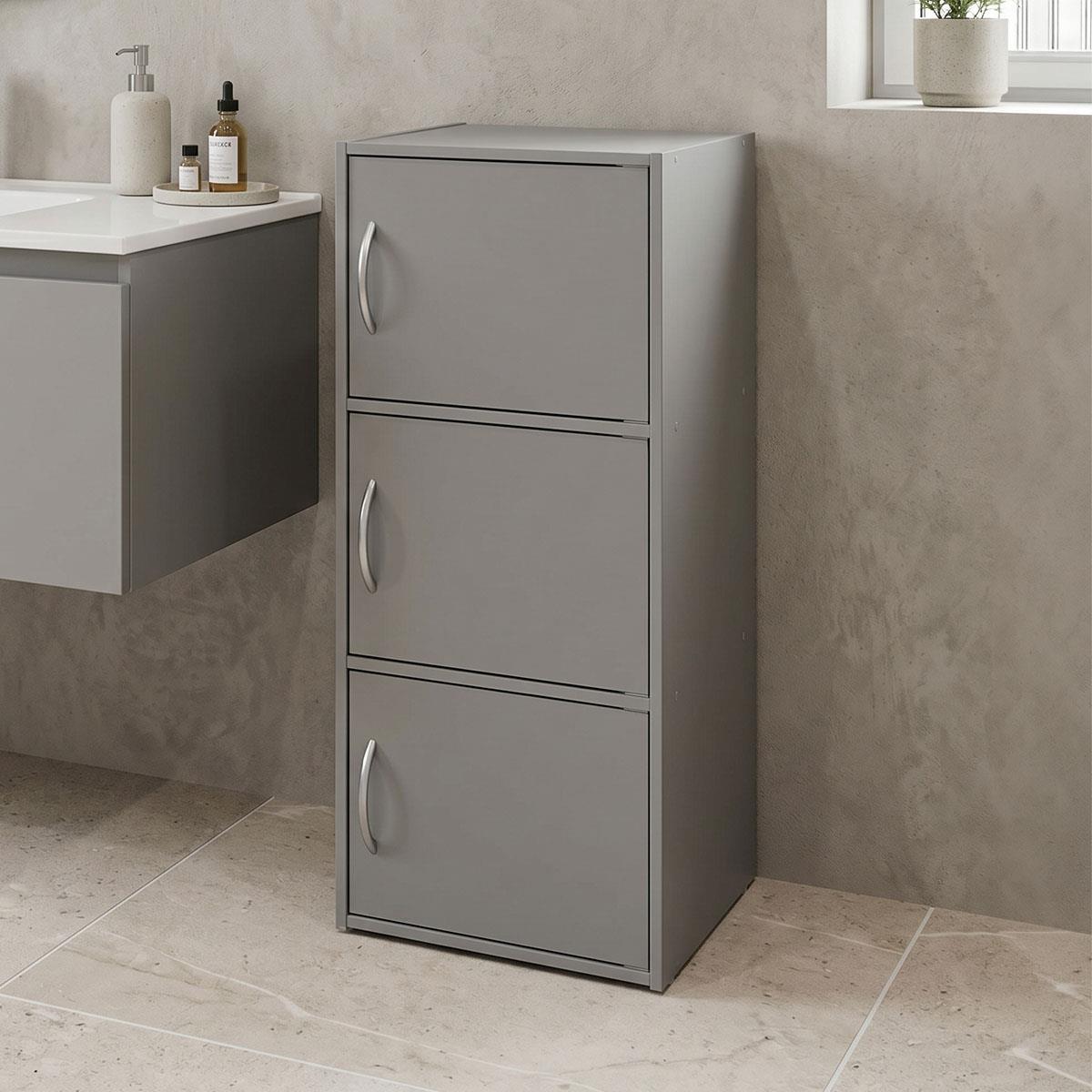 Ντουλάπι-στήλη Soline ανοιχτό γκρι 40x34.5x90.5εκ