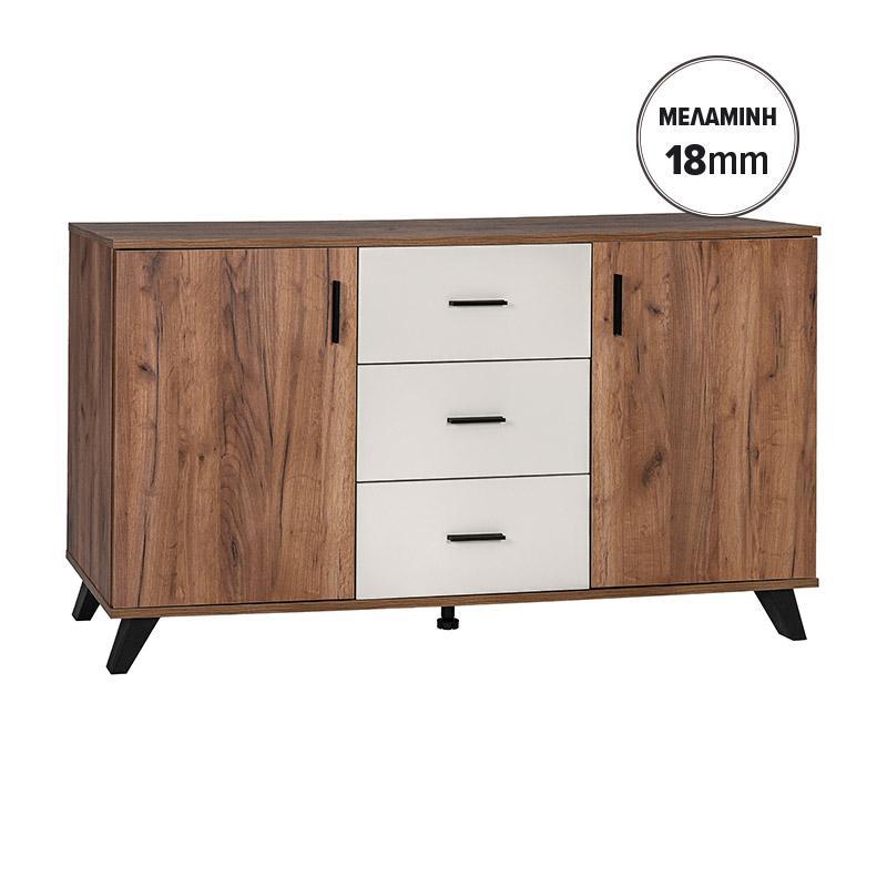 Μπουφές Miami Fylliana Καφέ Σκούρο με Cashmere 160x40x84εκ Μπουφές Miami Fylliana Καφέ Σκούρο με Cashmere 160x40x84εκ
