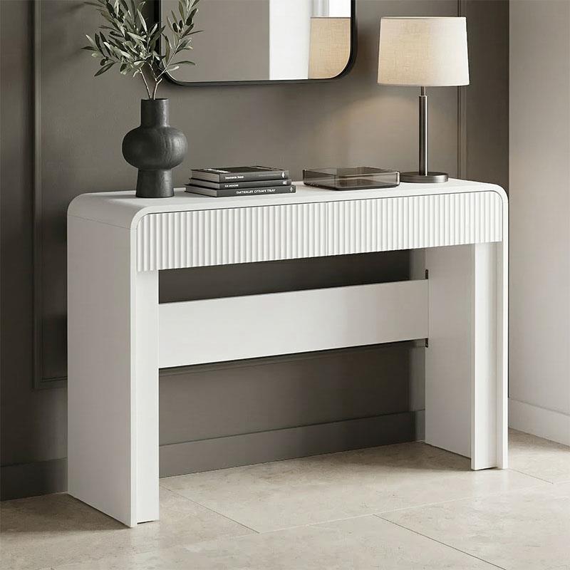 Κονσόλα Zeplen λευκό mdf 110x38x75εκ
