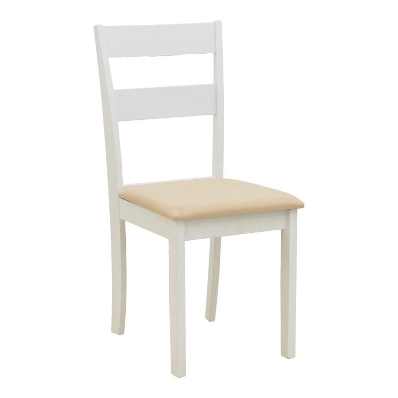 Καρέκλα Dallan rubberwood λευκό 40x47.5x89εκ Καρέκλα Dallan rubberwood λευκό 40x47.5x89εκ