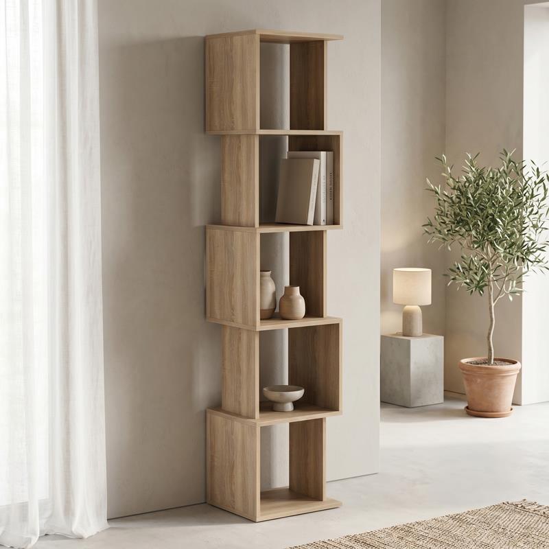 Βιβλιοθήκη Cubik sonoma 35x30x161εκ