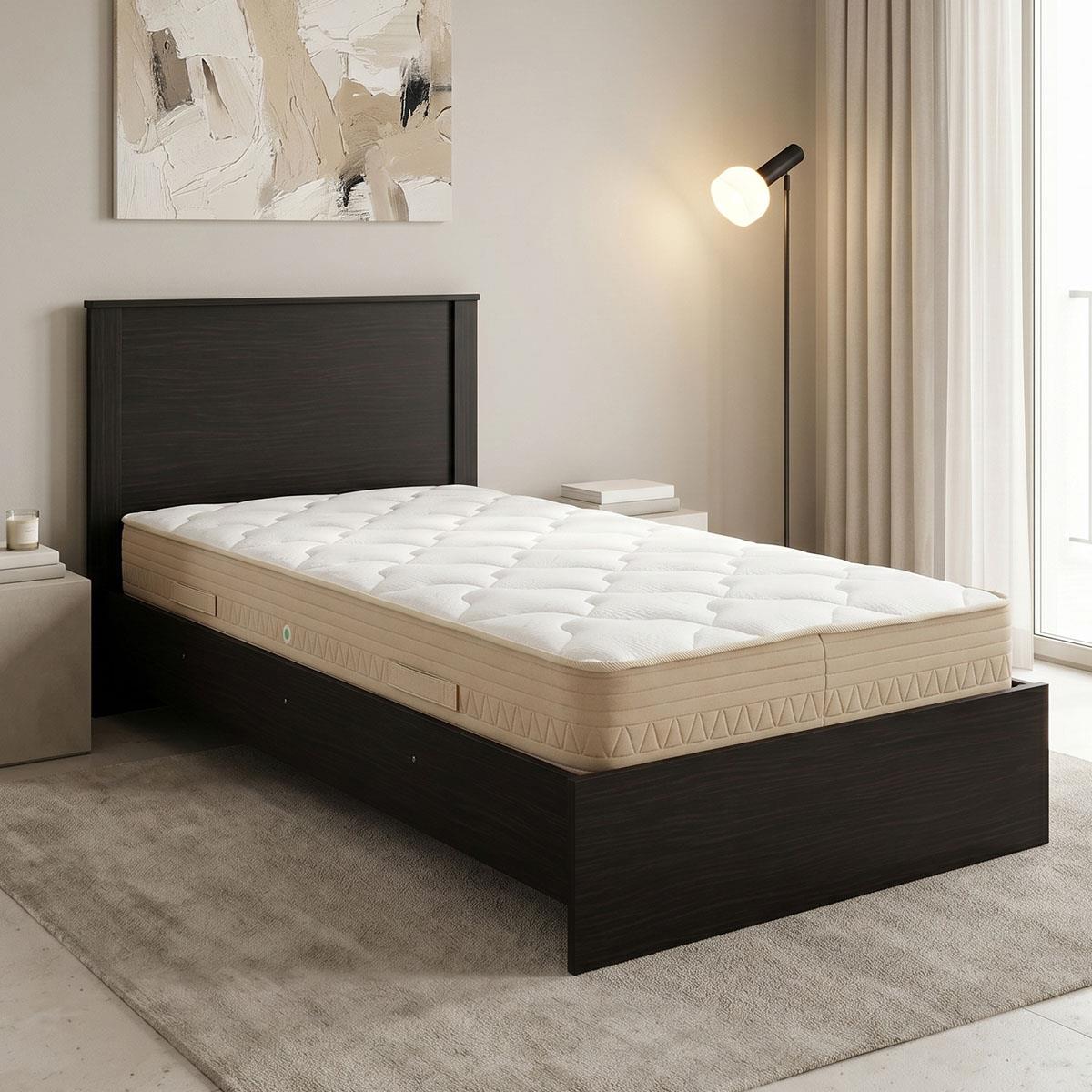 Κρεβάτι με στρώμα Athos Sleepy wenge 90x190εκ Κρεβάτι με στρώμα Athos Sleepy wenge 90x190εκ