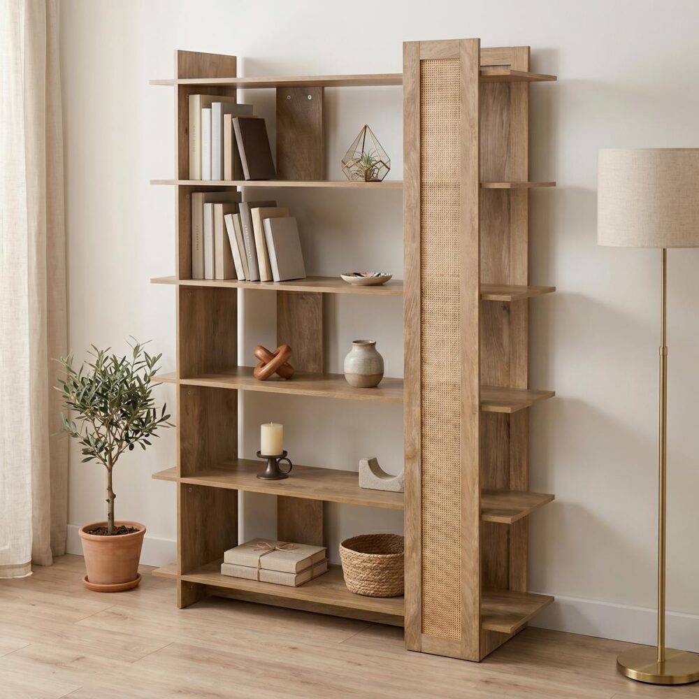 Βιβλιοθήκη Oslo σε sonoma 100x32x146.5εκ Βιβλιοθήκη Oslo σε sonoma 100x32x146.5εκ