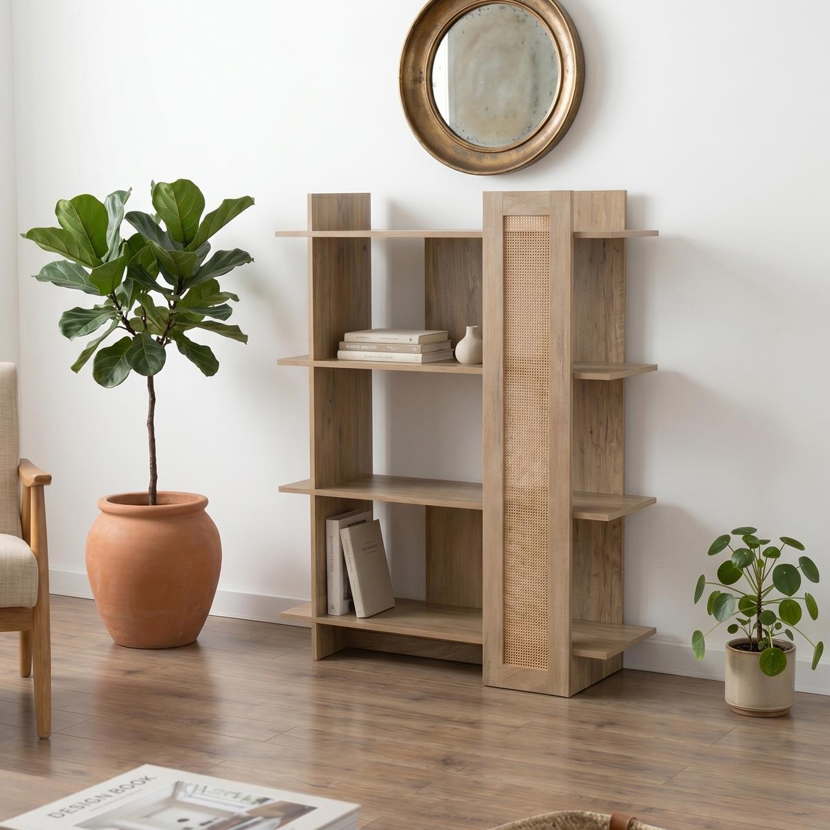Βιβλιοθήκη Oslo σε sonoma 75x32x95εκ