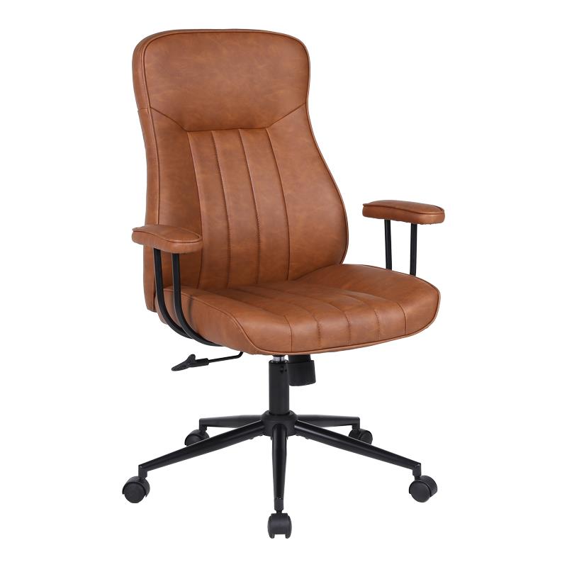 Καρέκλα γραφείου διευθυντή Philareti καφέ PU 74x71,5x108-118εκ Καρέκλα γραφείου διευθυντή Philareti καφέ PU 74x71,5x108-118εκ