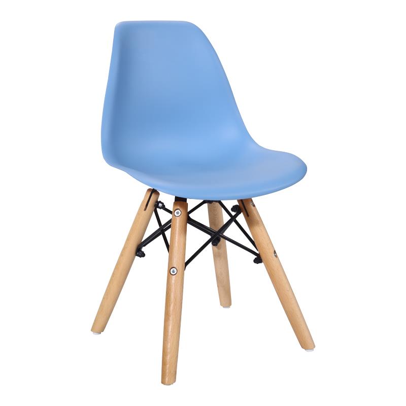 Καρέκλα Julita παιδική μπλε PP με ξύλινο πόδι σε φυσική απόχρωση 35x31x57.5εκ Καρέκλα Julita παιδική μπλε PP με ξύλινο πόδι σε φυσική απόχρωση 35x31x57.5εκ