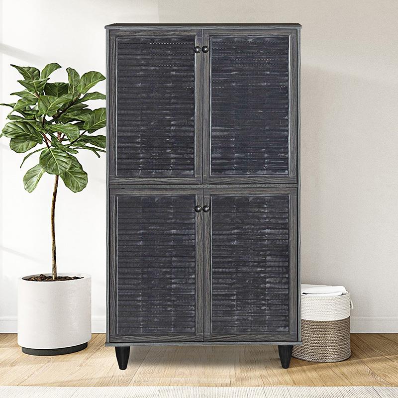 Παπουτσοθήκη-ντουλάπι Ronan χρώμα wenge 70.5x35x122εκ Παπουτσοθήκη-ντουλάπι Ronan χρώμα wenge 70.5x35x122εκ