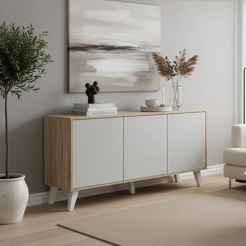 Μπουφές Billie sonoma-γκρι 149x40x77εκ Μπουφές Billie sonoma-γκρι 149x40x77εκ