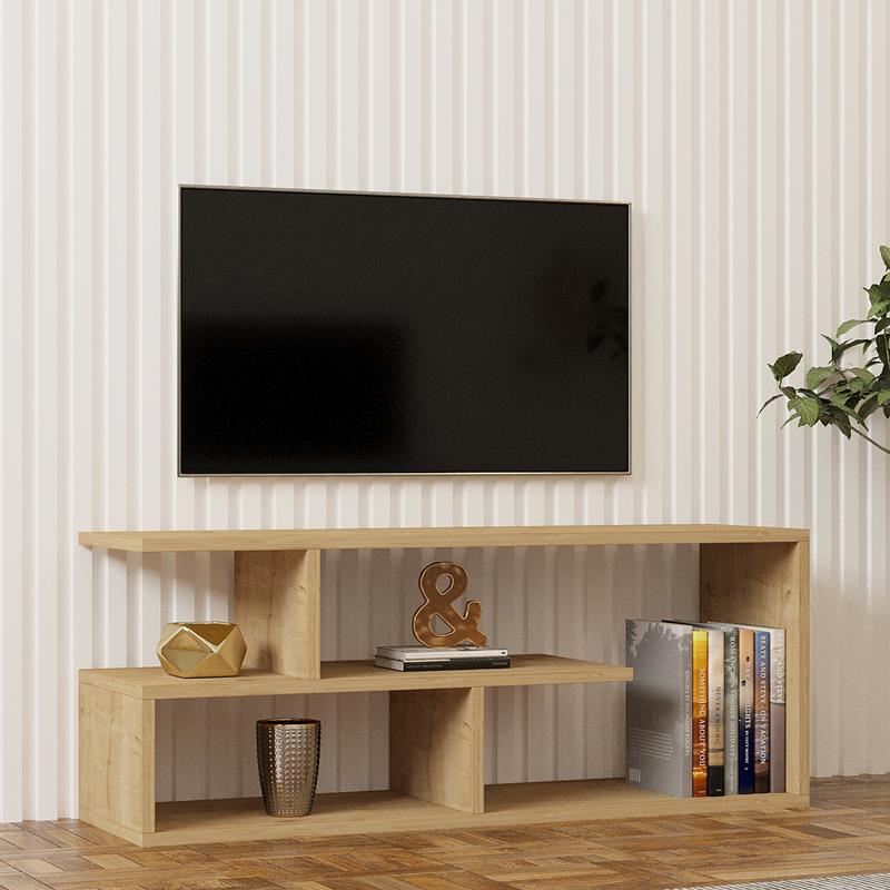 Έπιπλο τηλεόρασης Waldo φυσικό μελαμίνης 100x29,5x40εκ Έπιπλο τηλεόρασης Waldo φυσικό μελαμίνης 100x29,5x40εκ