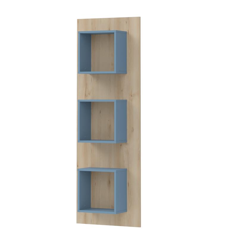 Ράφι τοίχου VP3 Fylliana Beech-Denim 58x22x172 εκ. Ράφι τοίχου VP3 Fylliana Beech-Denim 58x22x172 εκ.
