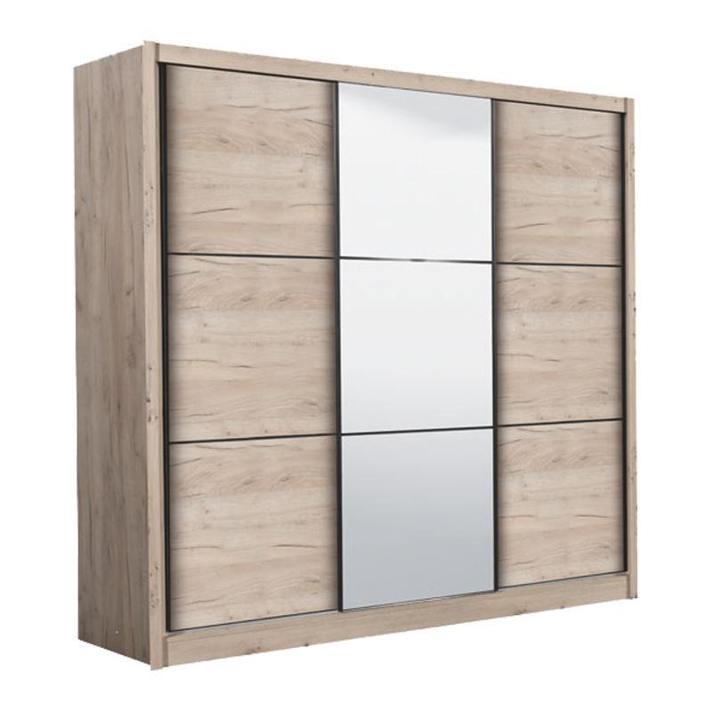 Ντουλάπα Navara με Καθρέφτη 245 OG Γκρί Δρύς 242x60x215,5 εκ. Ντουλάπα Navara με Καθρέφτη 245 OG Γκρί Δρύς 242x60x215,5 εκ.