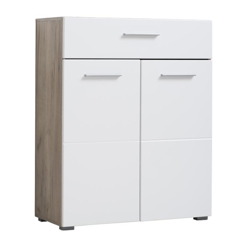 Koμότα - Μπουφές Beny 2K1F Γκρί Δρύς - Λευκή Λάκα 79x35x97,5 εκ. Koμότα - Μπουφές Beny 2K1F Γκρί Δρύς - Λευκή Λάκα 79x35x97,5 εκ.