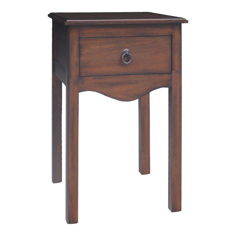 Κομοδίνο με 1 Συρτάρι 60415 Classic Fylliana Καρυδί 40x40x61 εκ.