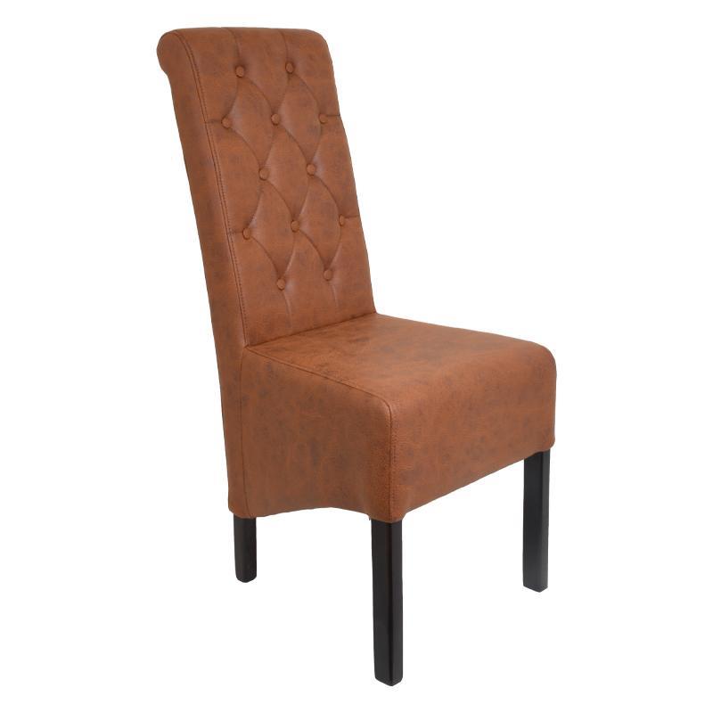 Καρέκλα Τραπεζαρίας NEW Τ-14 Fylliana Terracota με Wenge Ξύλινα πόδια 45x65x103εκ.