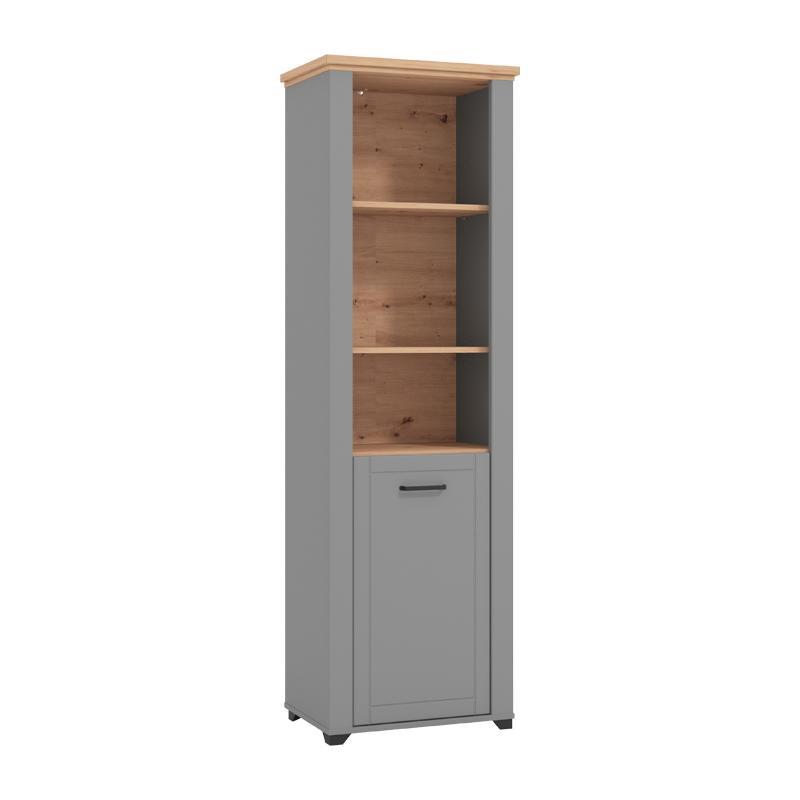 Βιτρίνα Valencia POP 1K Γκρί Γραφίτης - Artisan Oak - Γκρί Μάτ 60.5x41x194.5 εκ. Βιτρίνα Valencia POP 1K Γκρί Γραφίτης - Artisan Oak - Γκρί Μάτ 60.5x41x194.5 εκ.