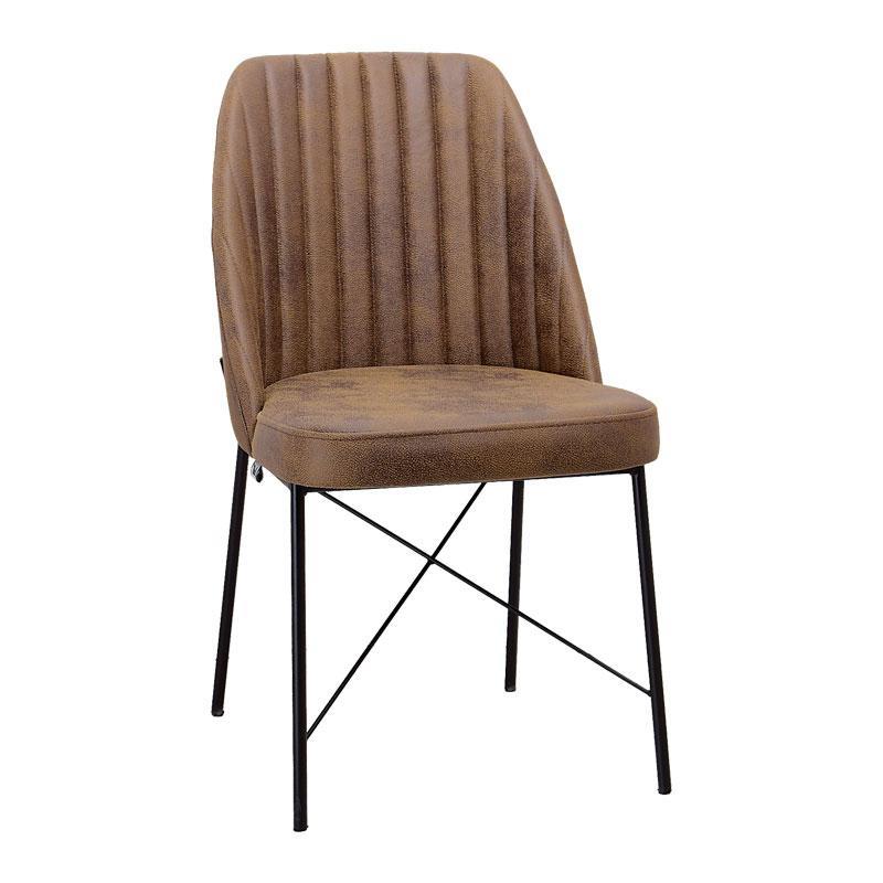 Καρέκλα Τραπεζαρίας Colette Fylliana Καφέ 48x47x83εκ. Καρέκλα Τραπεζαρίας Colette Fylliana Καφέ 48x47x83εκ.