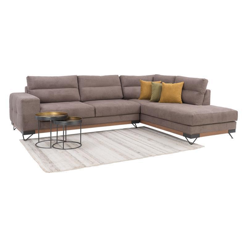 Γωνιακός Καναπές New Monaco Δεξιά Γωνία Καφέ 300x230x95 εκ. Γωνιακός Καναπές New Monaco Δεξιά Γωνία Καφέ 300x230x95 εκ.