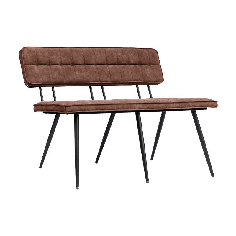 Παγκάκι Antela Μεταλλικό Fylliana Taupe 120x40x78εκ.
