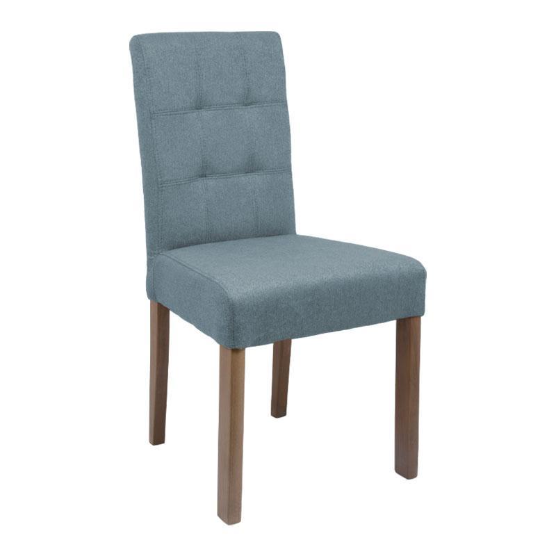 Καρέκλα Τραπεζαρίας NEW Τ-12 Fylliana Safir με Grey Oak πόδια 45x45x90εκ.