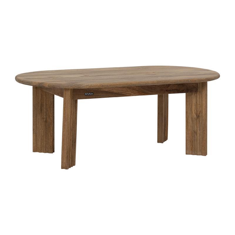 Τραπεζάκι Σαλονιού Bhopal Fylliana Golden Brown 120x60x46 εκ. Τραπεζάκι Σαλονιού Bhopal Fylliana Golden Brown 120x60x46 εκ.