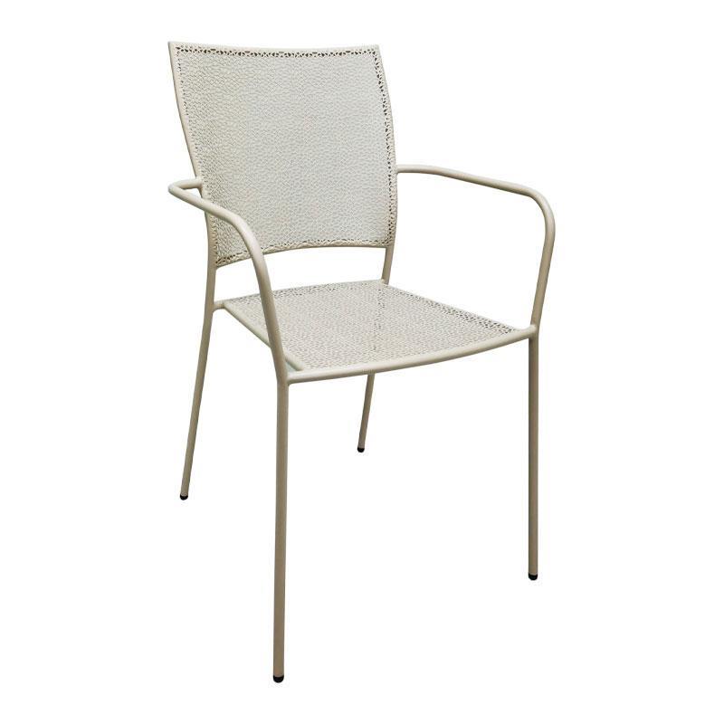 Καρέκλα 88801 Fylliana Μεταλλική Μπέζ 56x56x89 εκ.