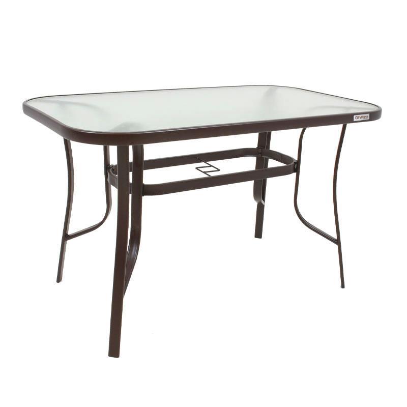 Τραπέζι Steel Fylliana Καφέ 140x80x70 εκ. Τραπέζι Steel Fylliana Καφέ 140x80x70 εκ.