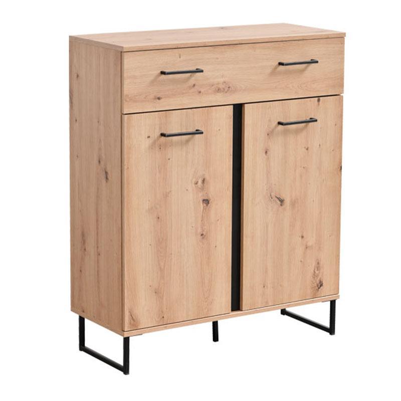 Κομότα - Μπουφές Sardinia 2K1F Artisan Oak - Μαύρο 84,5x35x103,5 εκ. Κομότα - Μπουφές Sardinia 2K1F Artisan Oak - Μαύρο 84,5x35x103,5 εκ.