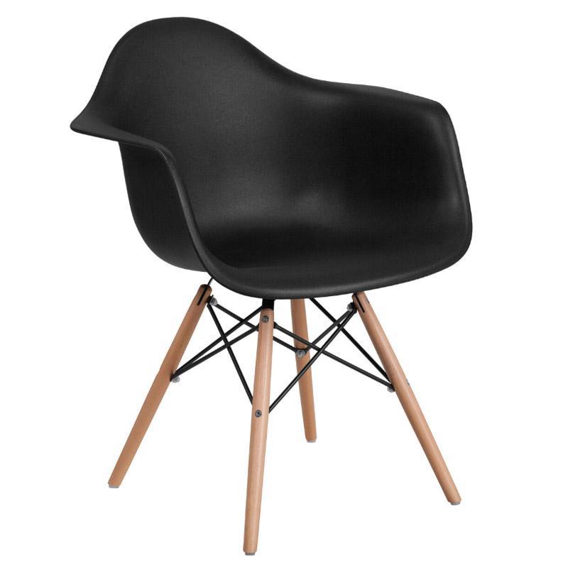 Καρέκλα Casual Fylliana Μαύρο κάθισμα με Φυσικά πόδια 65x64x79εκ. Καρέκλα Casual Fylliana Μαύρο κάθισμα με Φυσικά πόδια 65x64x79εκ.